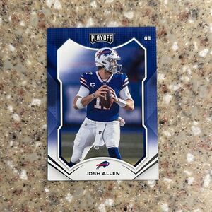 Blue and White Trading Card with Modern Design of Josh Allen mint